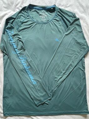 Tommy Bahama IslandZone Long Sleeve Swim Rash Guard UPF 50+ Protection